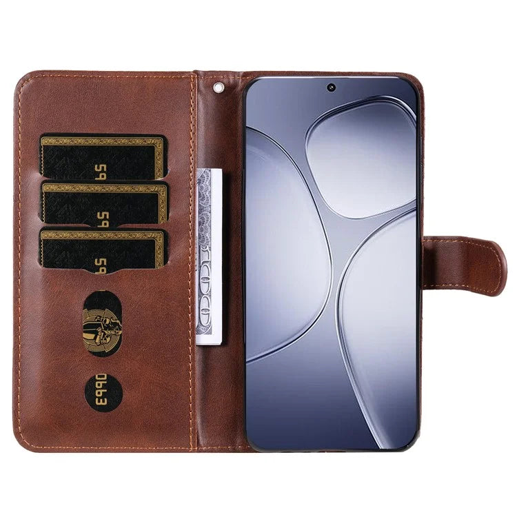 For Xiaomi Redmi K70 Ultra Case Zipper Wallet Calf Texture PU Leather Phone Cover