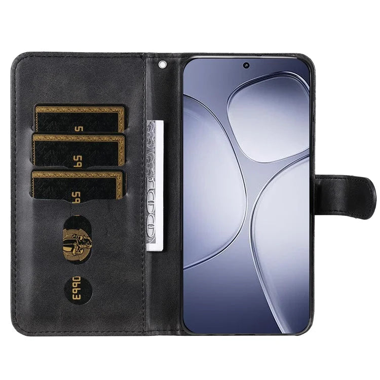For Xiaomi Redmi K70 Ultra Case Zipper Wallet Calf Texture PU Leather Phone Cover