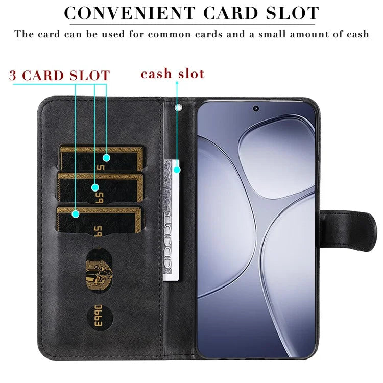 For Xiaomi Redmi K70 Ultra Case Zipper Wallet Calf Texture PU Leather Phone Cover