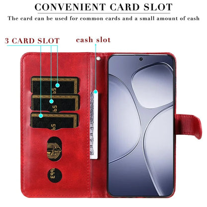 For Xiaomi Redmi K70 Ultra Case Zipper Wallet Calf Texture PU Leather Phone Cover