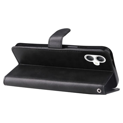 For Samsung Galaxy A06 Case Zipper Wallet Calf Texture PU Leather Phone Cover