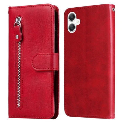 For Samsung Galaxy A06 Case Zipper Wallet Calf Texture PU Leather Phone Cover