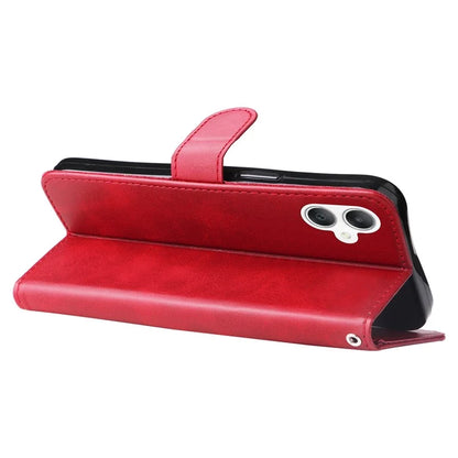 For Samsung Galaxy A06 Case Zipper Wallet Calf Texture PU Leather Phone Cover