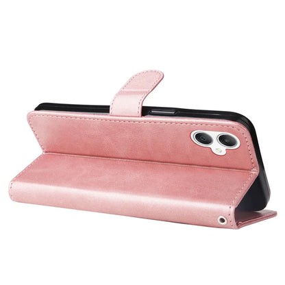 For Samsung Galaxy A06 Case Zipper Wallet Calf Texture PU Leather Phone Cover