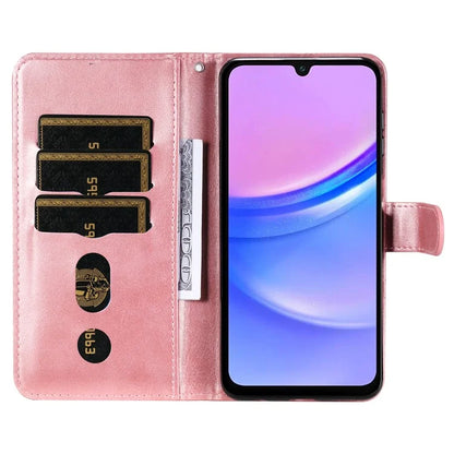 For Samsung Galaxy A16 5G Case Zipper Wallet Calf Texture PU Leather Phone Cover