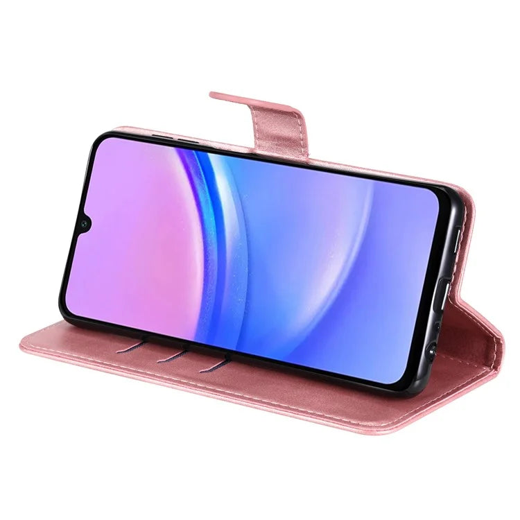 For Samsung Galaxy A16 5G Case Zipper Wallet Calf Texture PU Leather Phone Cover