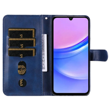 For Samsung Galaxy A16 5G Case Zipper Wallet Calf Texture PU Leather Phone Cover