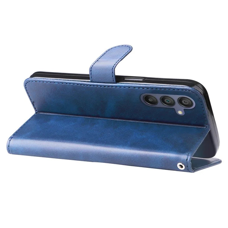For Samsung Galaxy A16 5G Case Zipper Wallet Calf Texture PU Leather Phone Cover