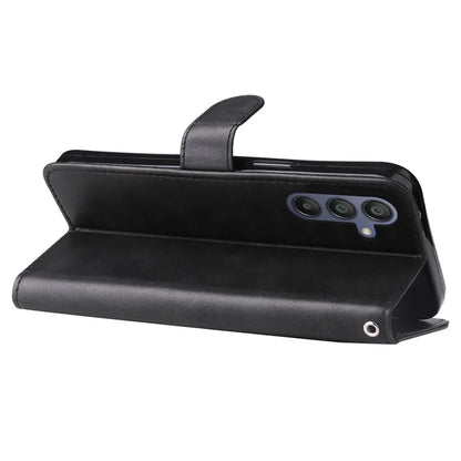 For Samsung Galaxy A16 5G Case Zipper Wallet Calf Texture PU Leather Phone Cover