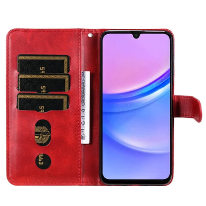 For Samsung Galaxy A16 5G Case Zipper Wallet Calf Texture PU Leather Phone Cover