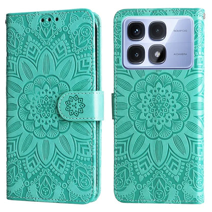 For Xiaomi Redmi K70 Ultra Case Sunflower Imprint Leather Wallet Phone Cover