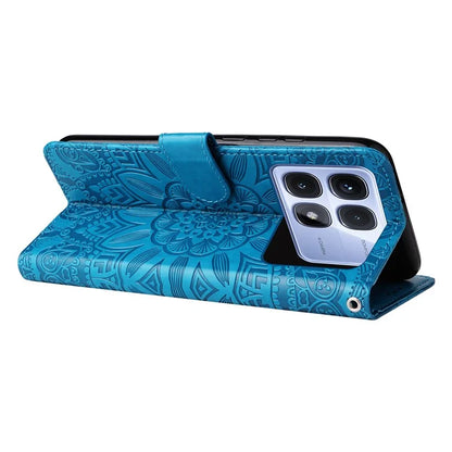 For Xiaomi Redmi K70 Ultra Case Sunflower Imprint Leather Wallet Phone Cover