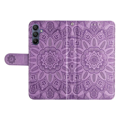 For Samsung Galaxy A16 5G Case Sunflower Imprint Leather Wallet Phone Cover