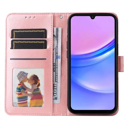 For Samsung Galaxy A16 5G Case Sunflower Imprint Leather Wallet Phone Cover