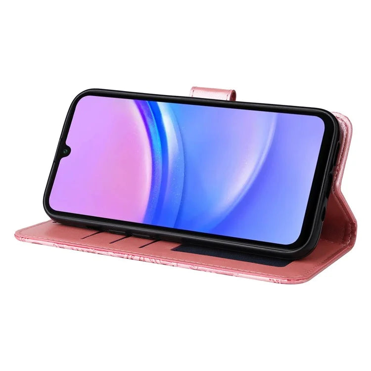 For Samsung Galaxy A16 5G Case Sunflower Imprint Leather Wallet Phone Cover