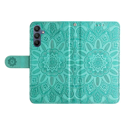 For Samsung Galaxy A16 5G Case Sunflower Imprint Leather Wallet Phone Cover
