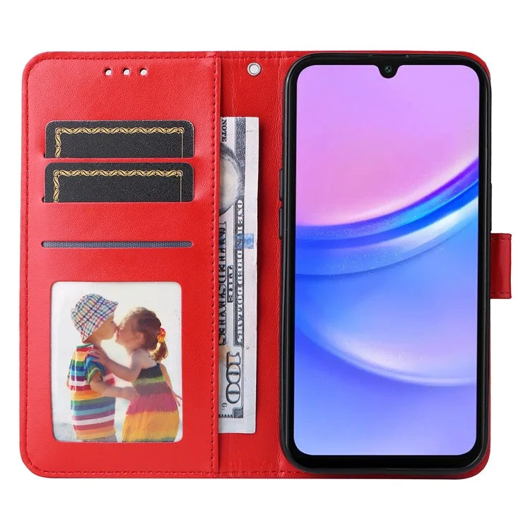 For Samsung Galaxy A16 5G Case Sunflower Imprint Leather Wallet Phone Cover