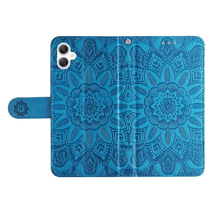 For Samsung Galaxy A06 Case Sunflower Imprint Leather Wallet Phone Cover