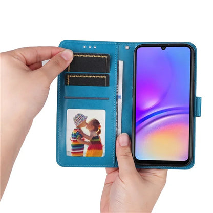 For Samsung Galaxy A06 Case Sunflower Imprint Leather Wallet Phone Cover