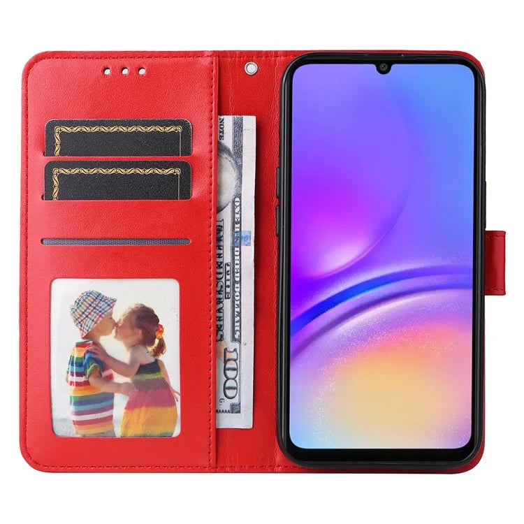 For Samsung Galaxy A06 Case Sunflower Imprint Leather Wallet Phone Cover