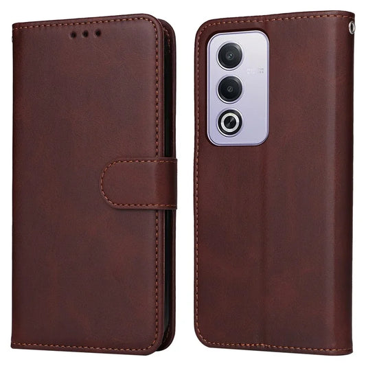 For Oppo A3 Pro (Global) 5G  /  (India) 5G Case PU Leather Phone Cover with Cash  /  Card Slots