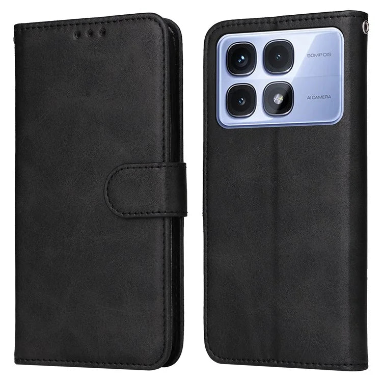 For Xiaomi Redmi K70 Ultra Case PU Leather Phone Cover with Cash  /  Card Slots