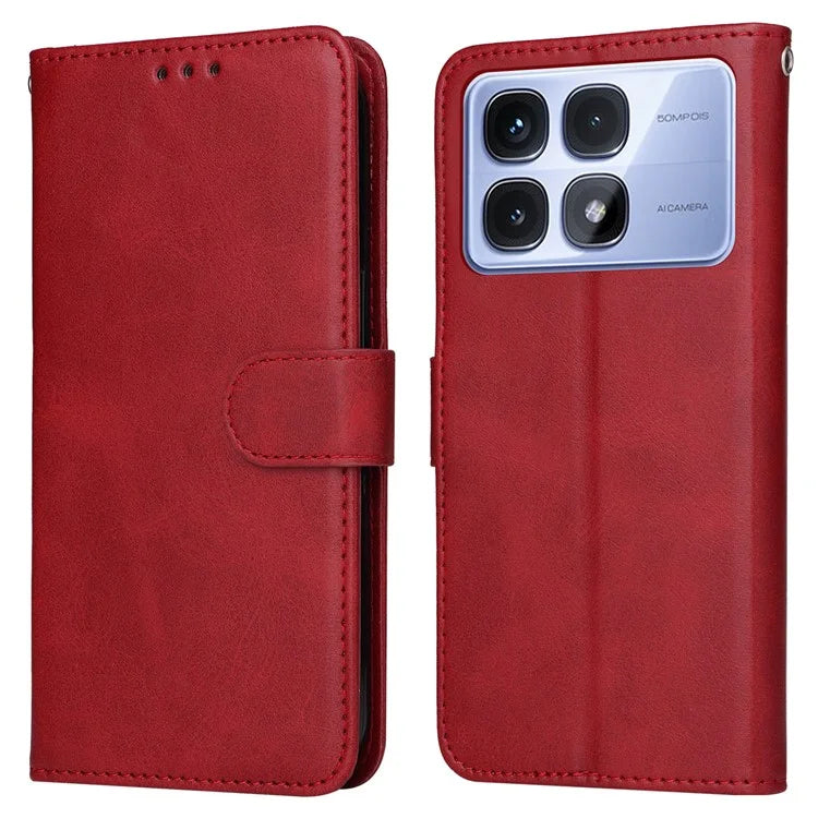 For Xiaomi Redmi K70 Ultra Case PU Leather Phone Cover with Cash  /  Card Slots