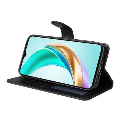 For Honor X6b 4G Case PU Leather Phone Cover with Cash  /  Card Slots