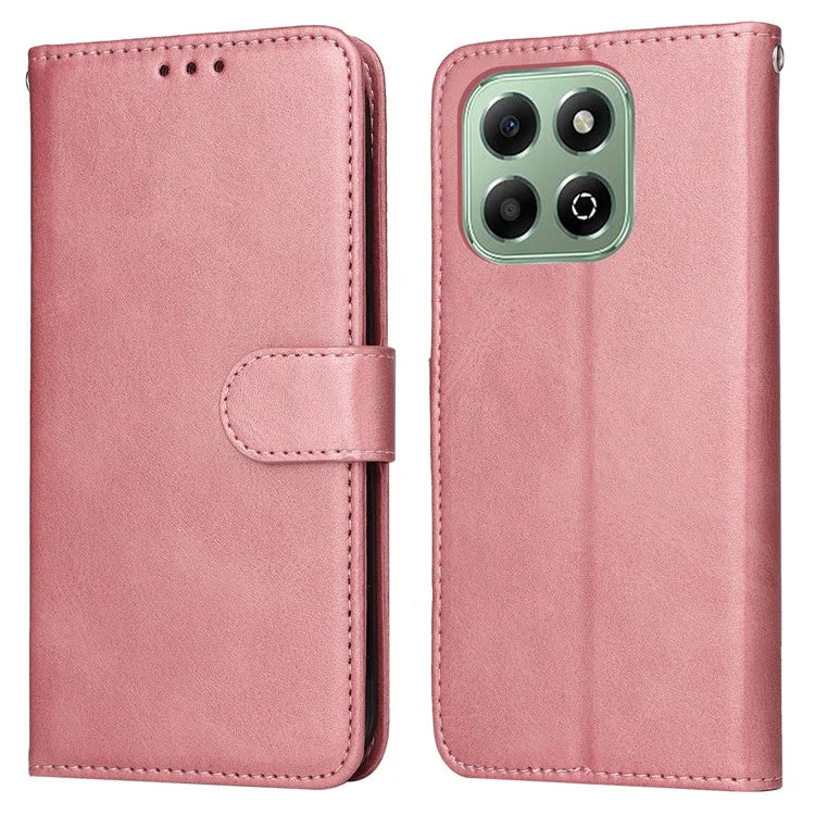 For Honor X6b 4G Case PU Leather Phone Cover with Cash  /  Card Slots