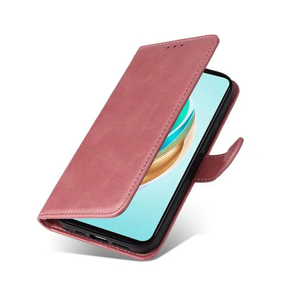 For Honor X6b 4G Case PU Leather Phone Cover with Cash  /  Card Slots