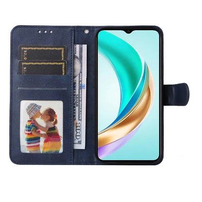 For Honor X6b 4G Case PU Leather Phone Cover with Cash  /  Card Slots