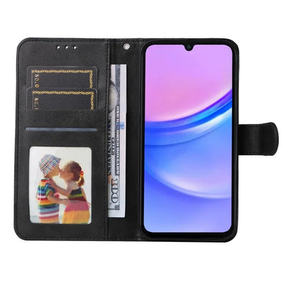 For Samsung Galaxy A16 5G Case PU Leather Phone Cover with Cash  /  Card Slots