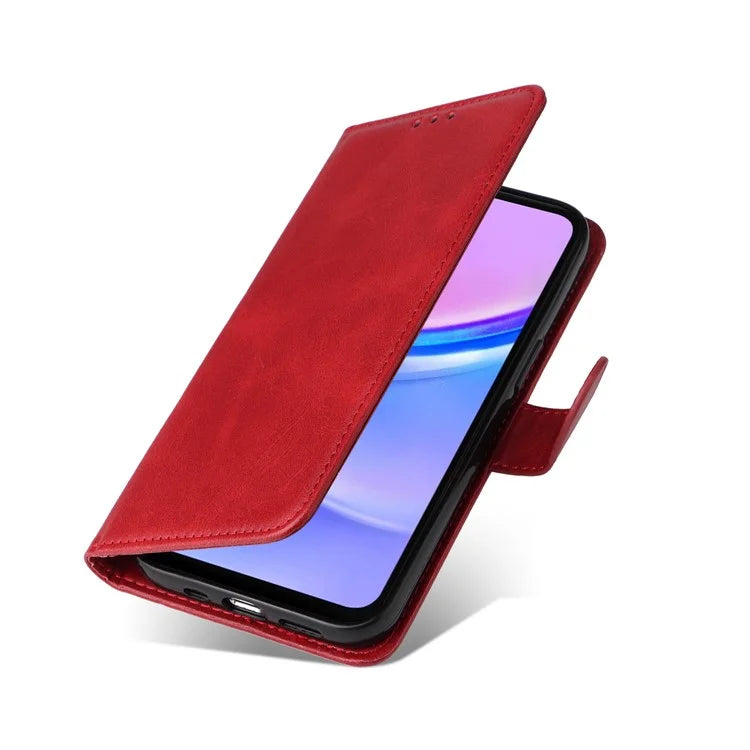 For Samsung Galaxy A16 5G Case PU Leather Phone Cover with Cash  /  Card Slots