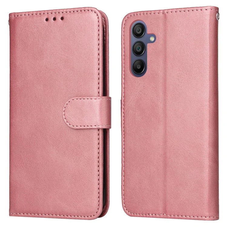 For Samsung Galaxy A16 5G Case PU Leather Phone Cover with Cash  /  Card Slots
