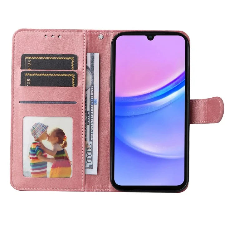 For Samsung Galaxy A16 5G Case PU Leather Phone Cover with Cash  /  Card Slots