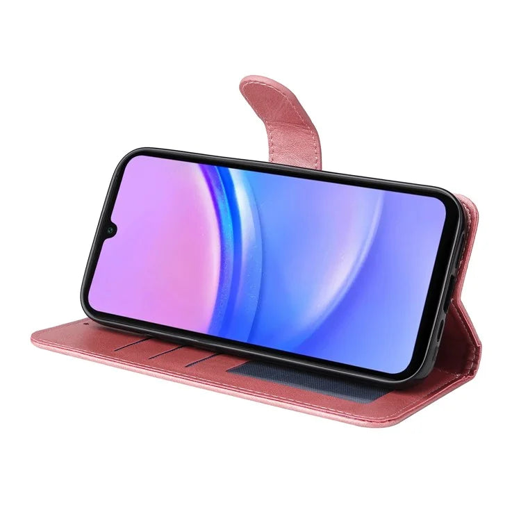 For Samsung Galaxy A16 5G Case PU Leather Phone Cover with Cash  /  Card Slots