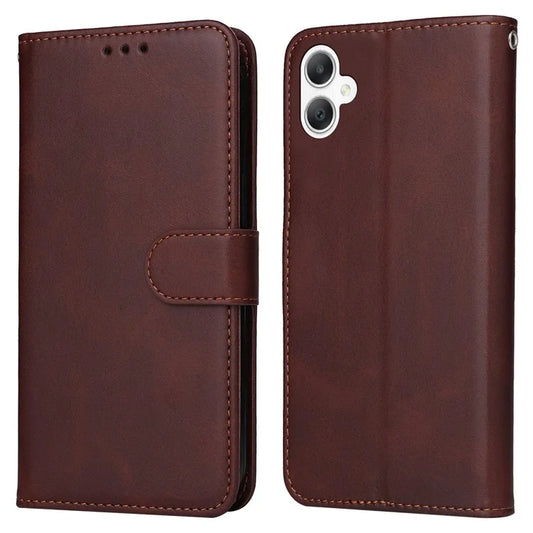 For Samsung Galaxy A06 Case PU Leather Phone Cover with Cash  /  Card Slots