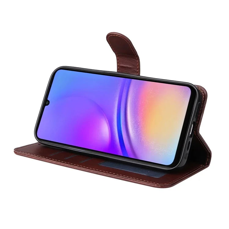 For Samsung Galaxy A06 Case PU Leather Phone Cover with Cash  /  Card Slots