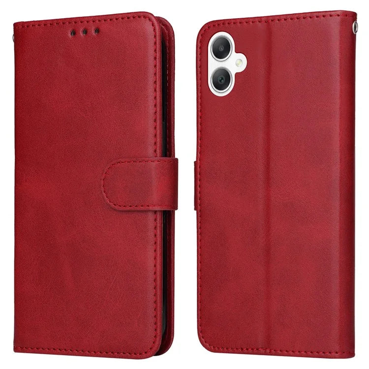 For Samsung Galaxy A06 Case PU Leather Phone Cover with Cash  /  Card Slots