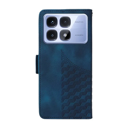 For Xiaomi Redmi K70 Ultra Case PU Leather Phone Cover Rhombus Starry Imprinted