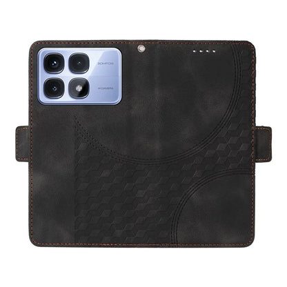 For Xiaomi Redmi K70 Ultra Case PU Leather Phone Cover Rhombus Starry Imprinted