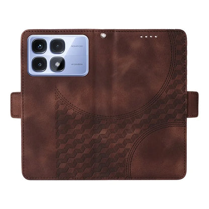 For Xiaomi Redmi K70 Ultra Case PU Leather Phone Cover Rhombus Starry Imprinted