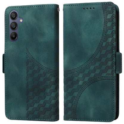 For Samsung Galaxy A16 5G Case PU Leather Phone Cover Rhombus Starry Imprinted