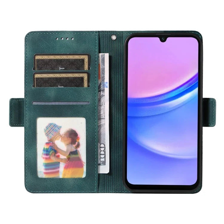 For Samsung Galaxy A16 5G Case PU Leather Phone Cover Rhombus Starry Imprinted