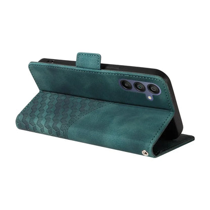 For Samsung Galaxy A16 5G Case PU Leather Phone Cover Rhombus Starry Imprinted