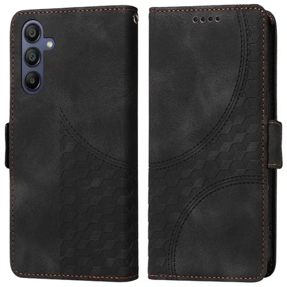 For Samsung Galaxy A16 5G Case PU Leather Phone Cover Rhombus Starry Imprinted