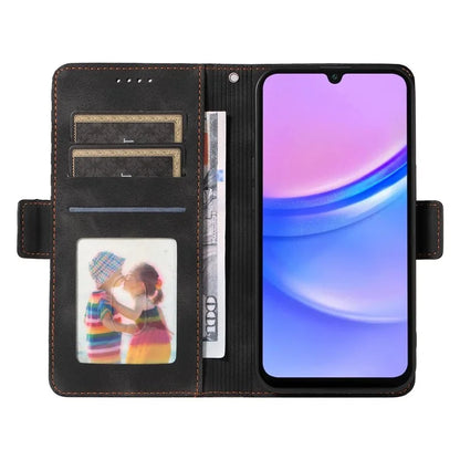 For Samsung Galaxy A16 5G Case PU Leather Phone Cover Rhombus Starry Imprinted