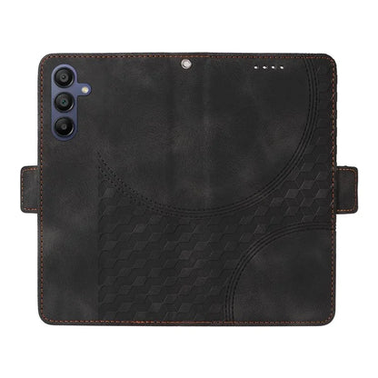For Samsung Galaxy A16 5G Case PU Leather Phone Cover Rhombus Starry Imprinted