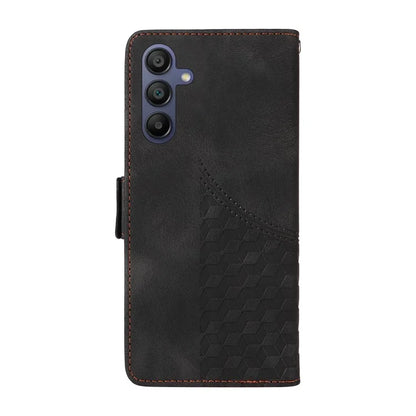 For Samsung Galaxy A16 5G Case PU Leather Phone Cover Rhombus Starry Imprinted