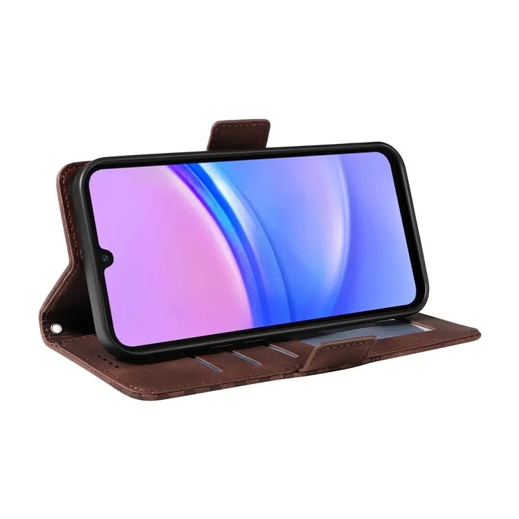 For Samsung Galaxy A16 5G Case PU Leather Phone Cover Rhombus Starry Imprinted
